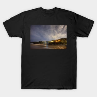 Caswell Bay on Gower in Wales at Night T-Shirt